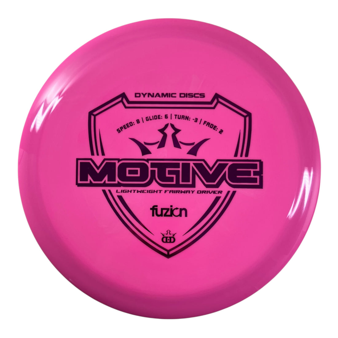 Dynamic Discs Motive | Fuzion | Pink/Pink 146g Disc Golf