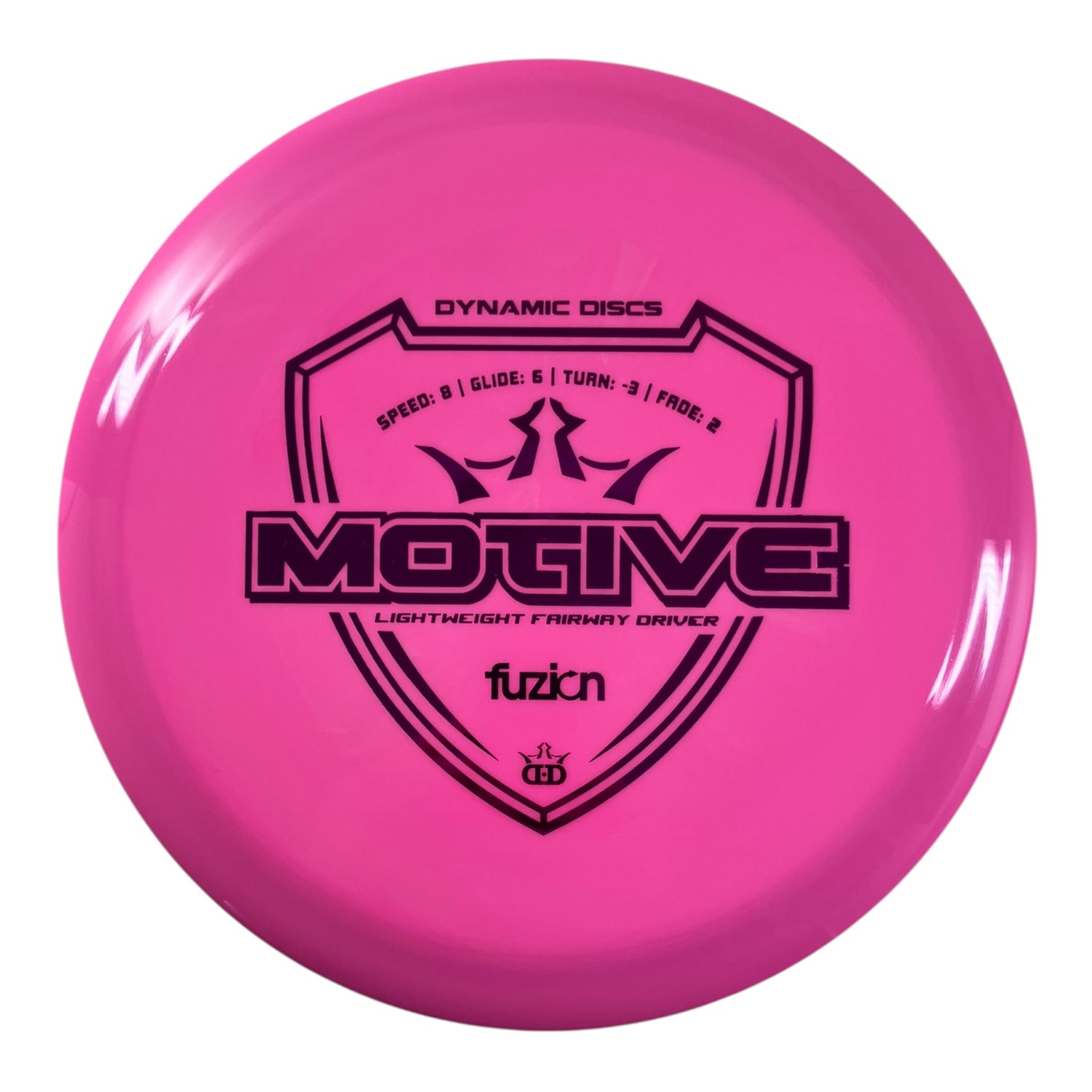 Dynamic Discs Motive | Fuzion | Pink/Pink 146g Disc Golf