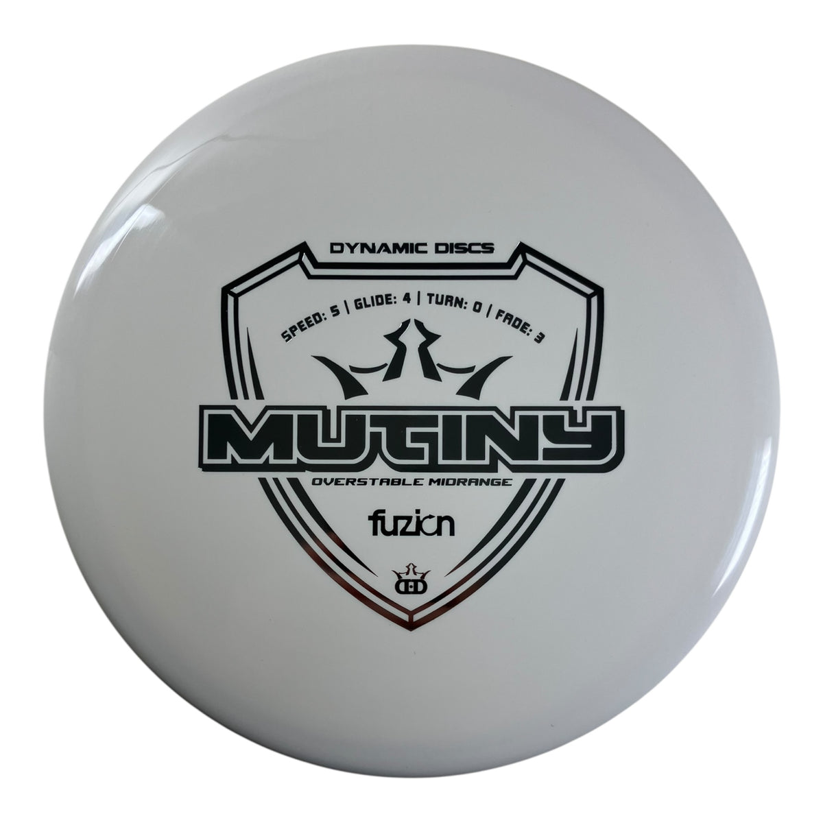 Dynamic Discs Mutiny | Fuzion | White/Gold 175g Disc Golf