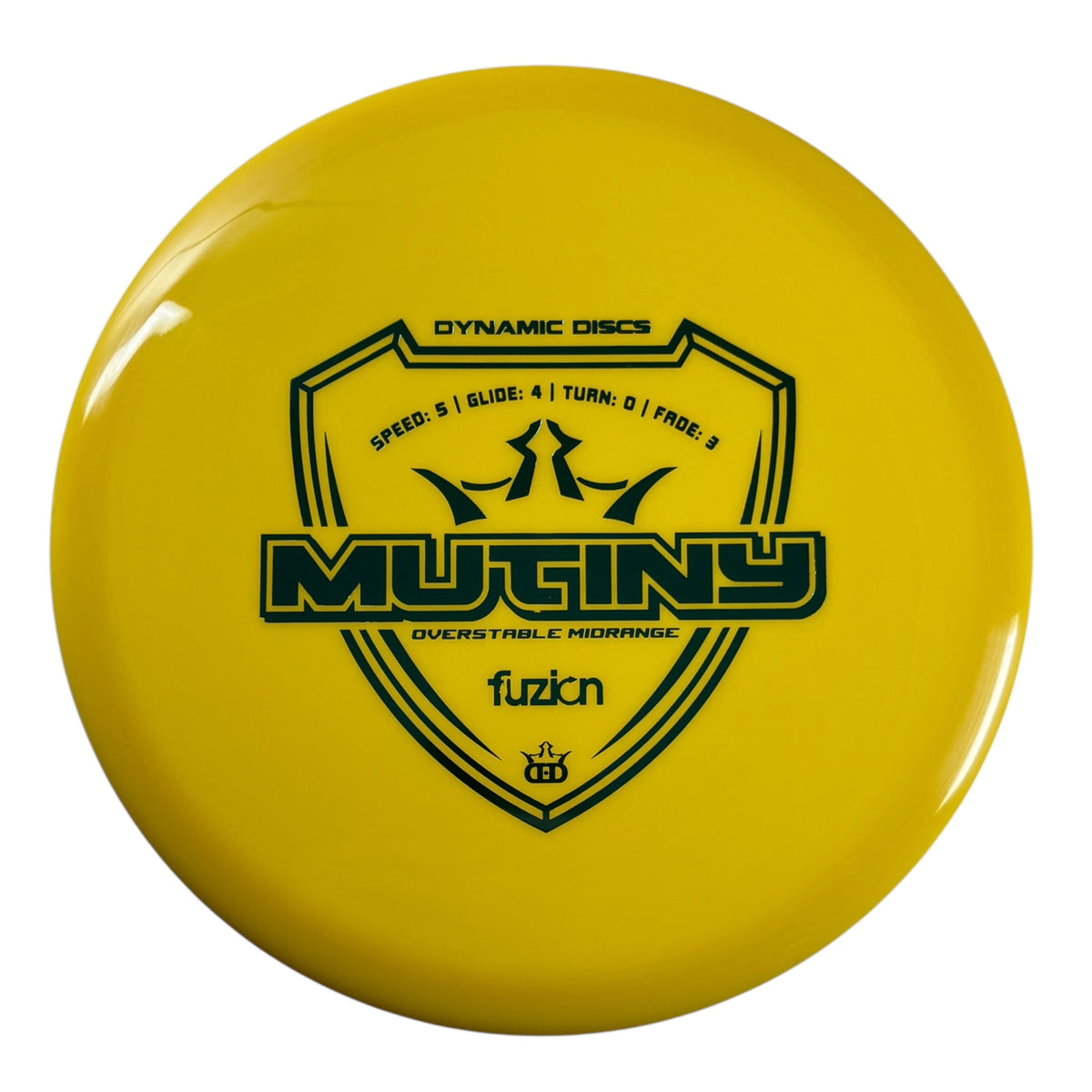 Dynamic Discs Mutiny | Fuzion | Yellow/Blue 176g Disc Golf