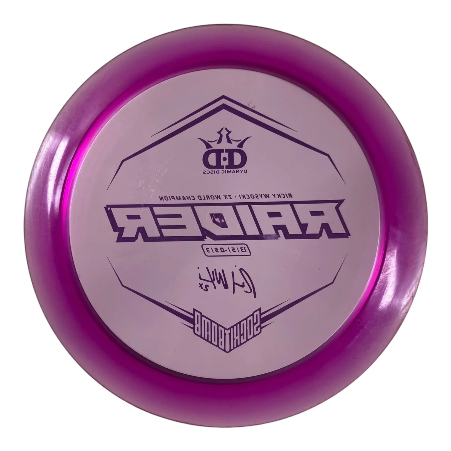 Dynamic Discs Raider - Used Good | Lucid - Ice | Purple/Blue 169g (Ricky Wysocki) Disc Golf