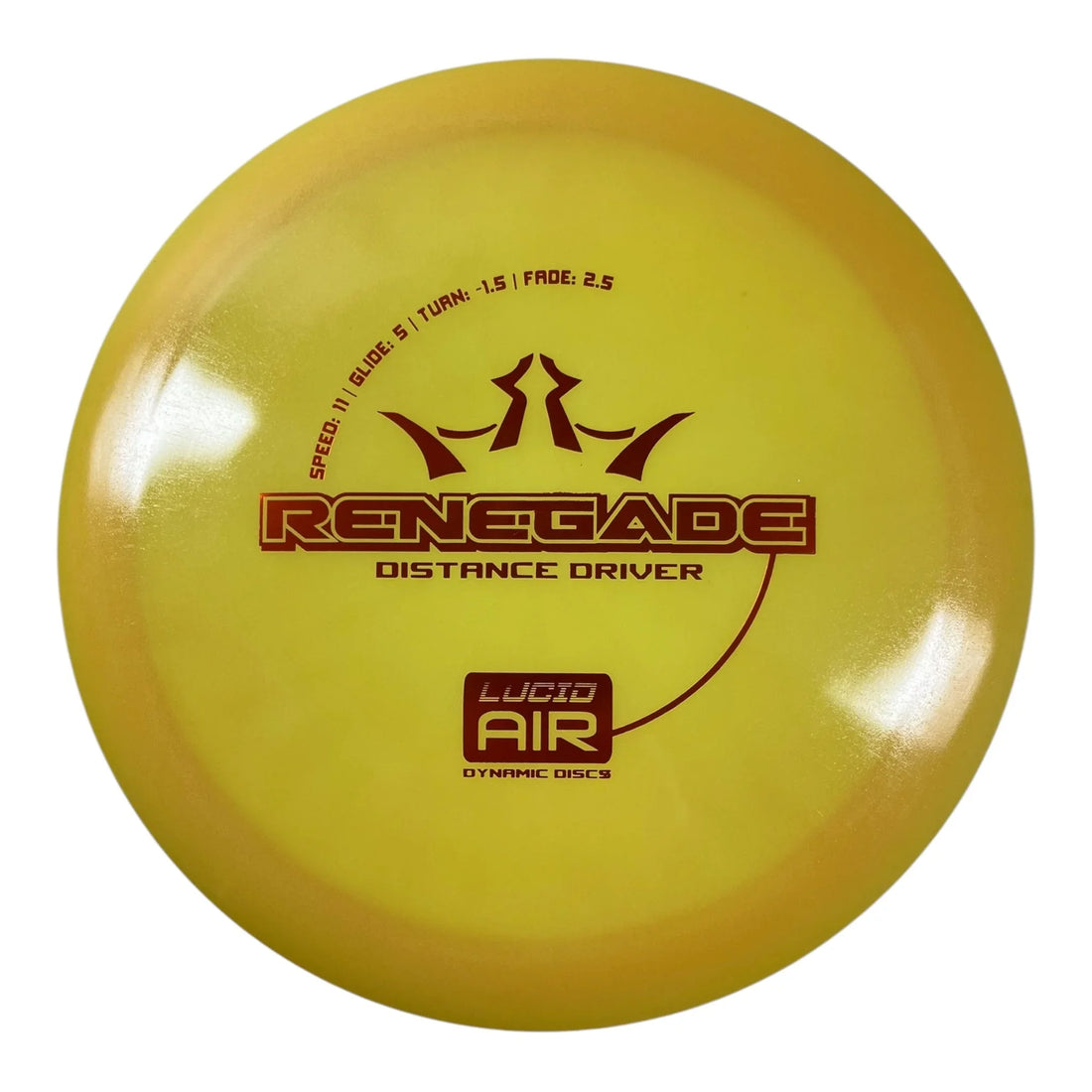 Dynamic Discs Renegade | Lucid Air | Yellow/Bronze 158g Disc Golf