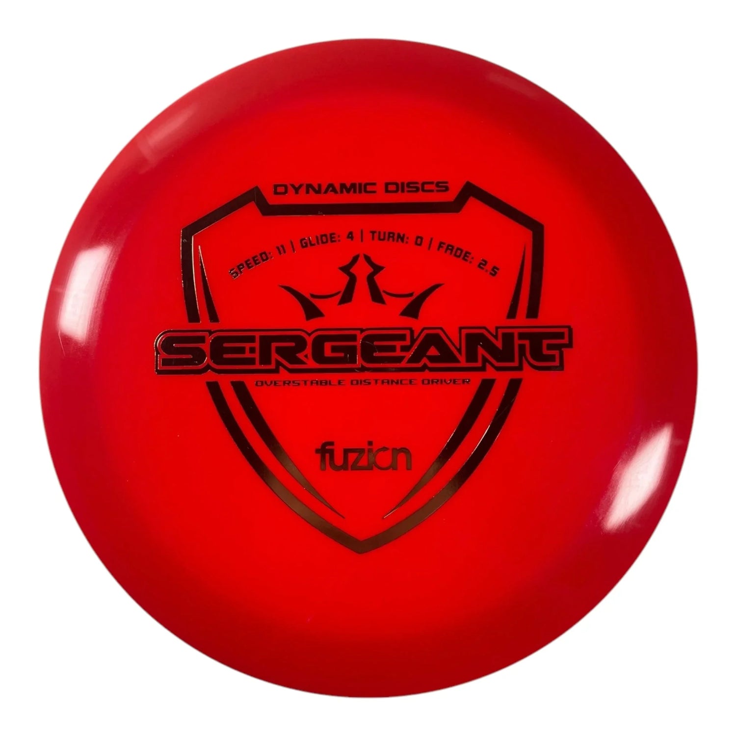 Dynamic Discs Sergeant | Fuzion | Red/Gold 174g Disc Golf