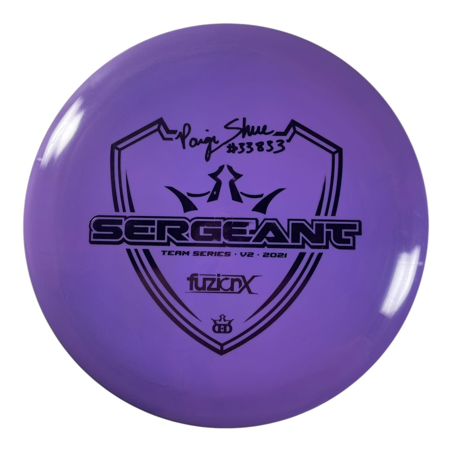 Dynamic Discs Sergeant | Fuzion X | Purple/Purple 176g (Paige Shue) Disc Golf