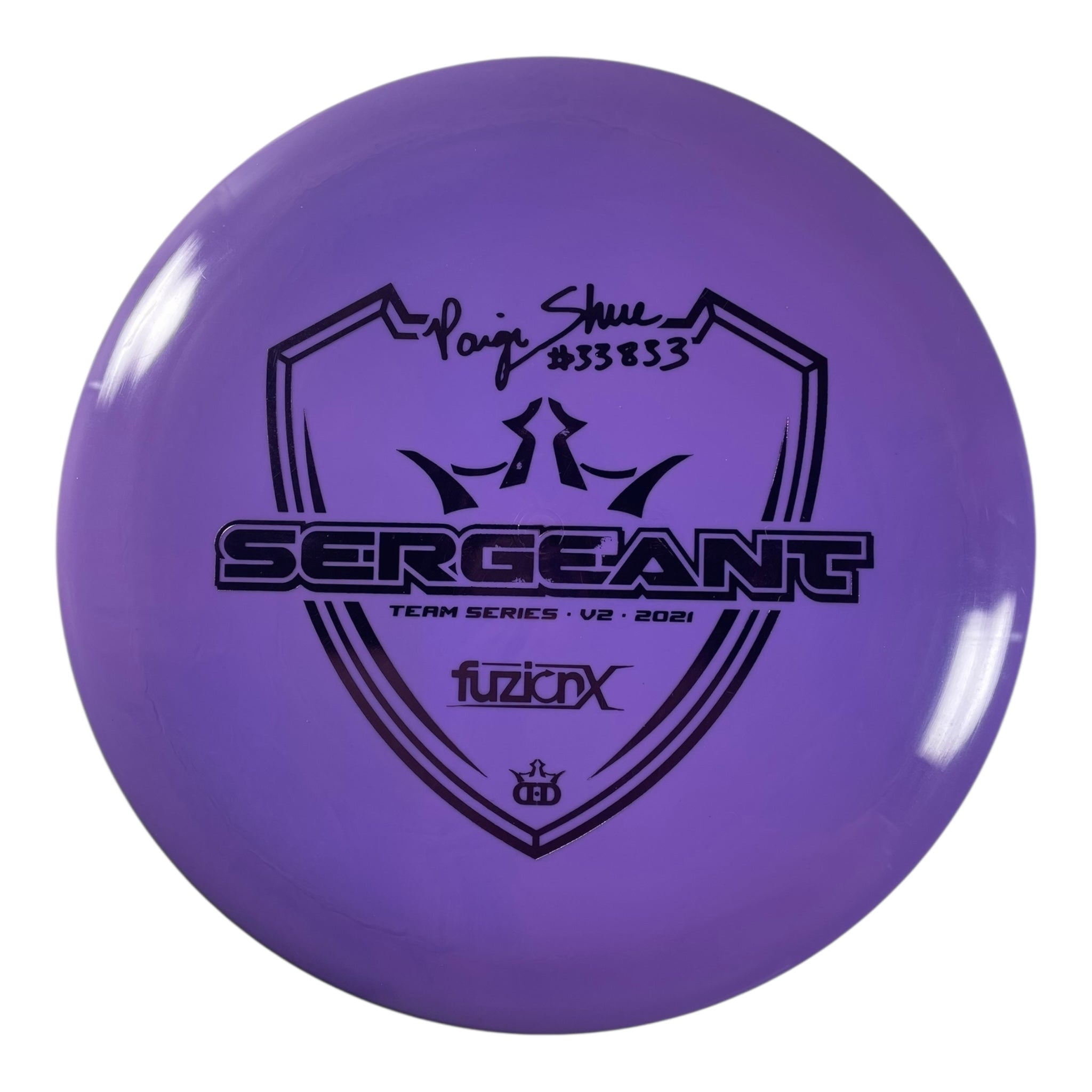Dynamic Discs Sergeant | Fuzion X | Purple/Purple 176g (Paige Shue) Disc Golf