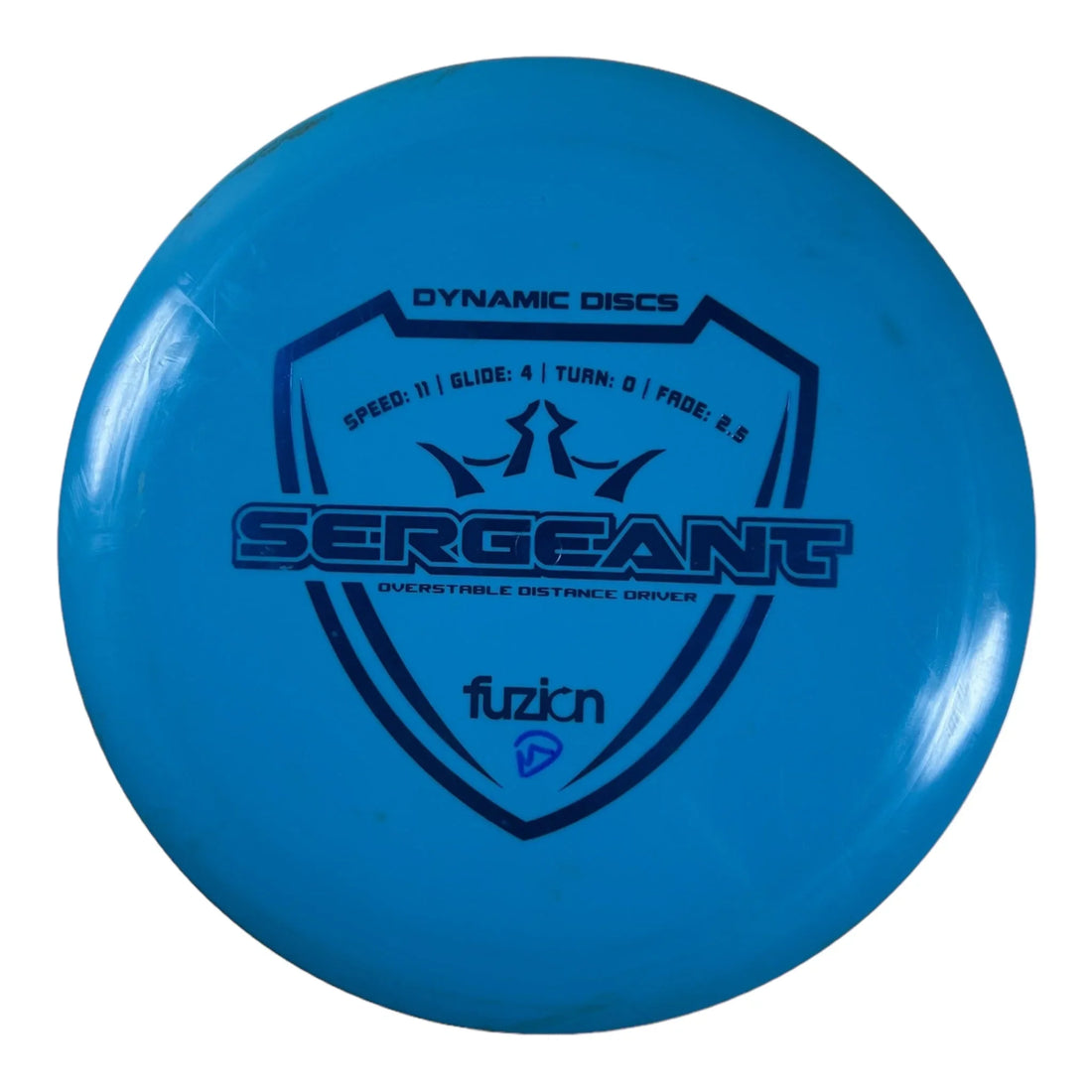 Dynamic Discs Sergeant - Used Excellent | Fuzion | Blue/Blue 171g Disc Golf