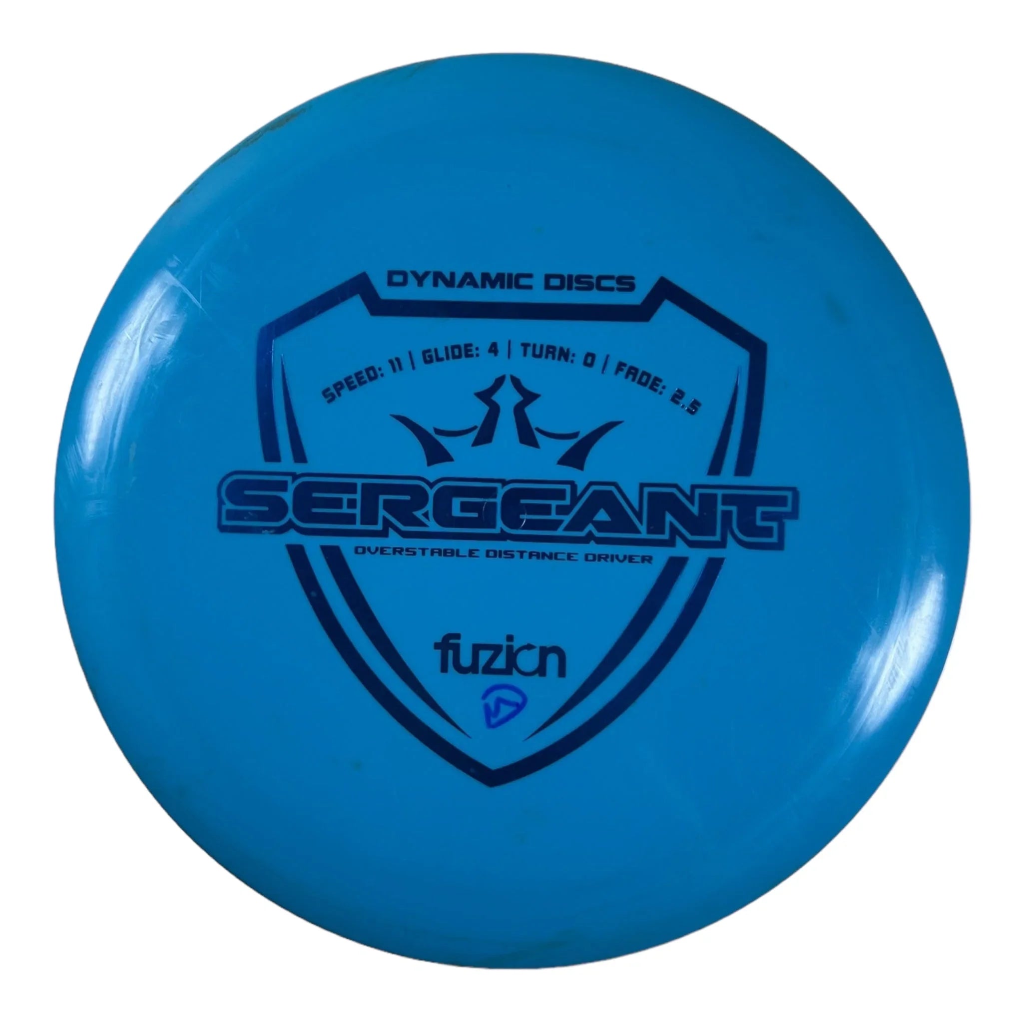 Dynamic Discs Sergeant - Used Excellent | Fuzion | Blue/Blue 171g Disc Golf