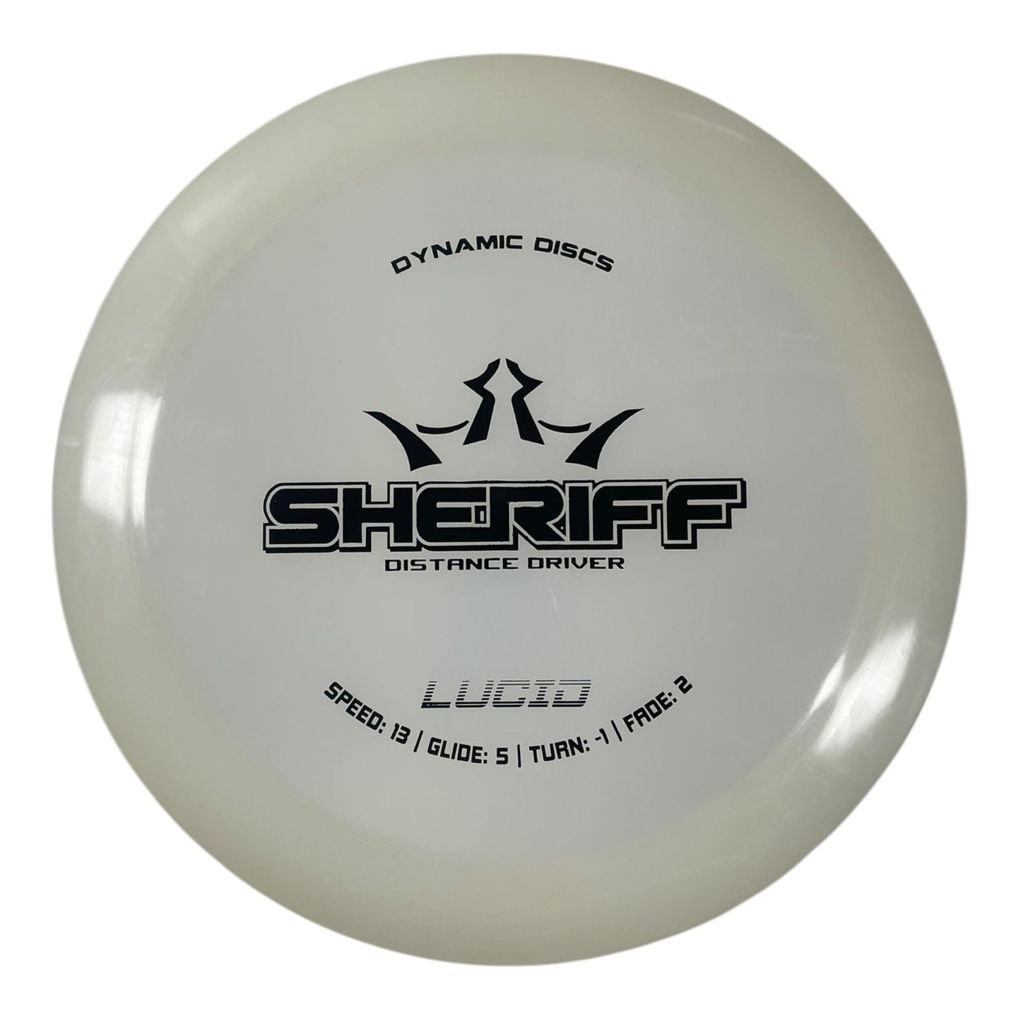 Dynamic Discs Sheriff | Lucid | White/Black 173g Disc Golf