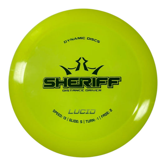 Dynamic Discs Sheriff | Lucid | Yellow/Green 173g Disc Golf