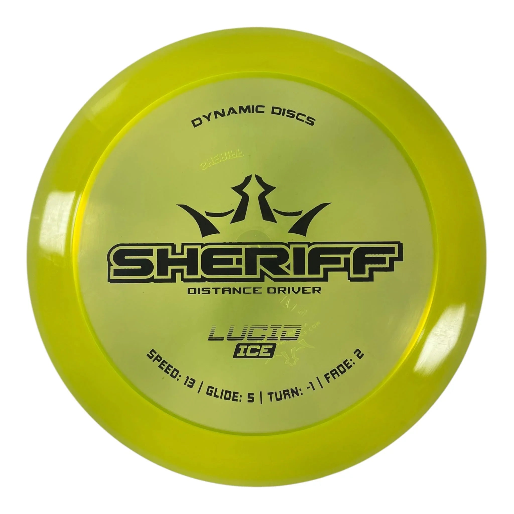 Dynamic Discs Sheriff | Lucid Ice | Yellow/Purple 171g Disc Golf