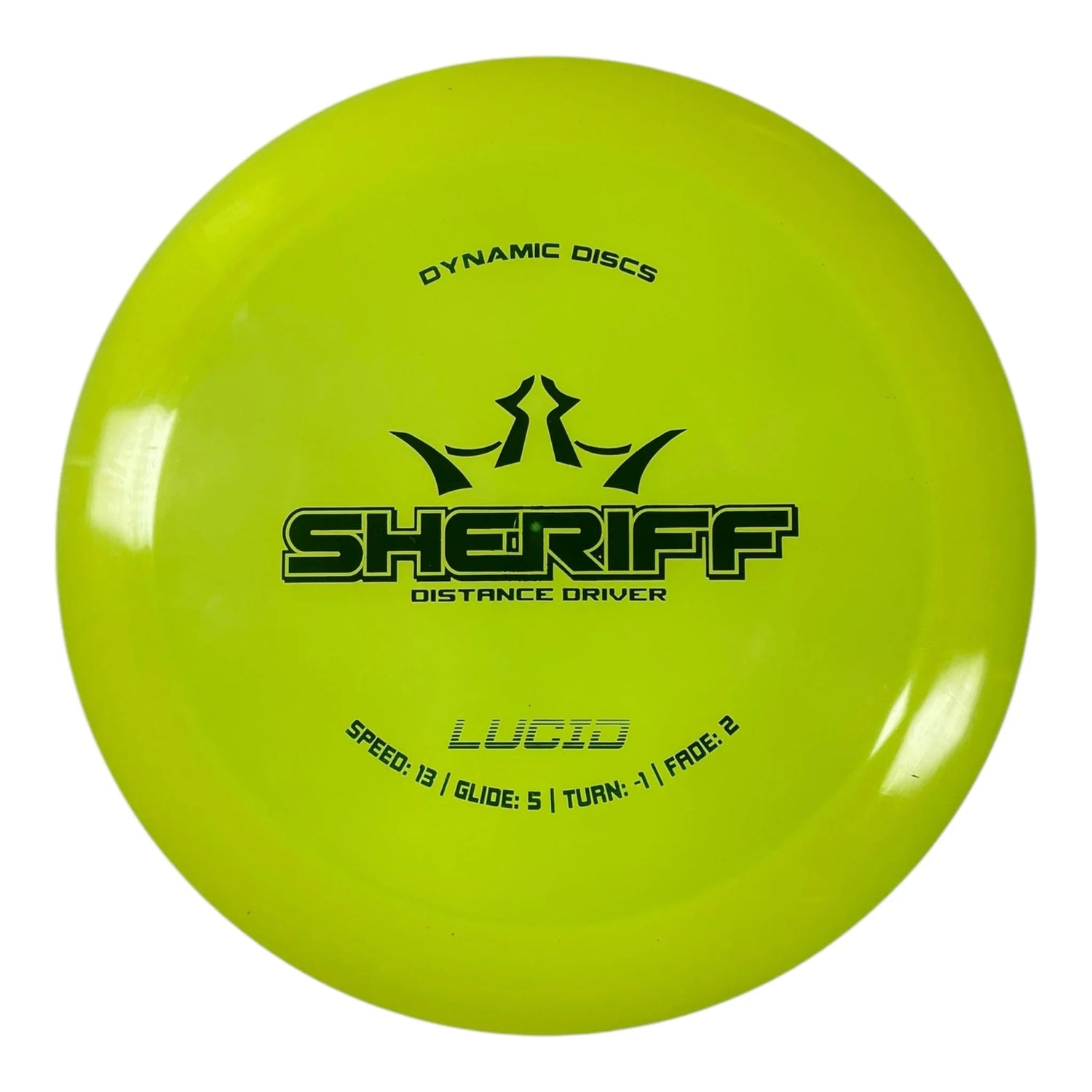 Dynamic Discs Sheriff | Lucid | Yellow/Green 173g Disc Golf