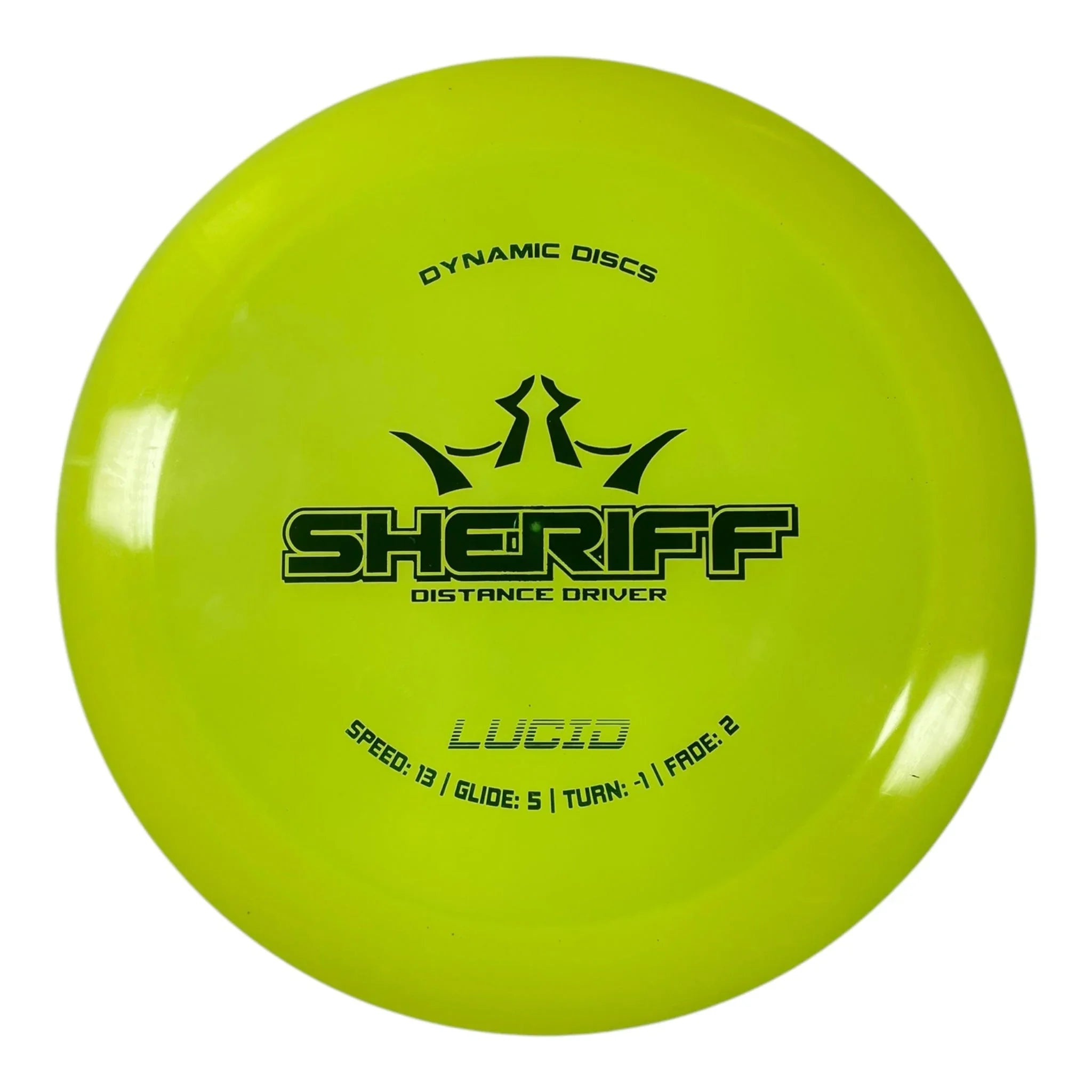 Dynamic Discs Sheriff | Lucid | Yellow/Green 173g Disc Golf