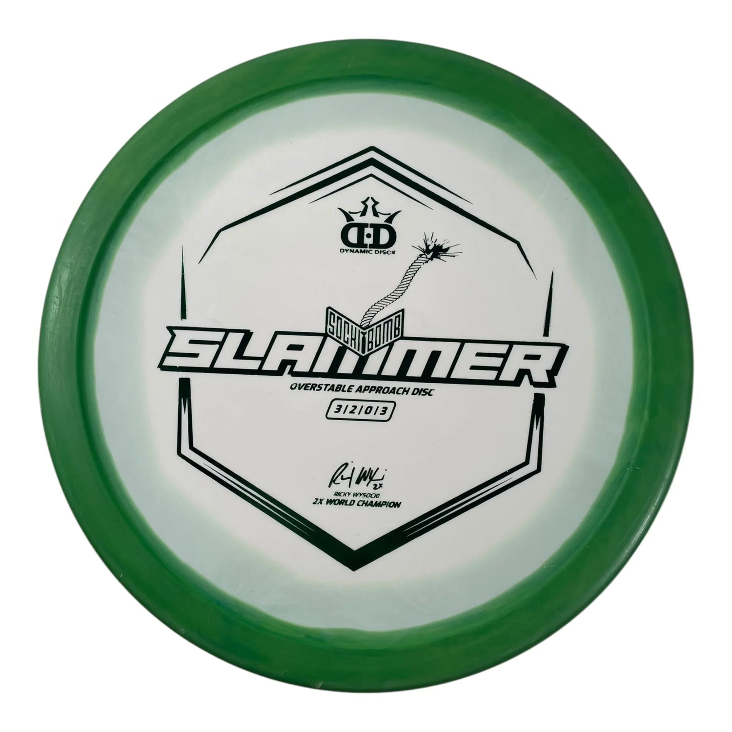 Dynamic Discs Slammer | Classic Supreme Orbit | Green/Green 174 - 175g Disc Golf