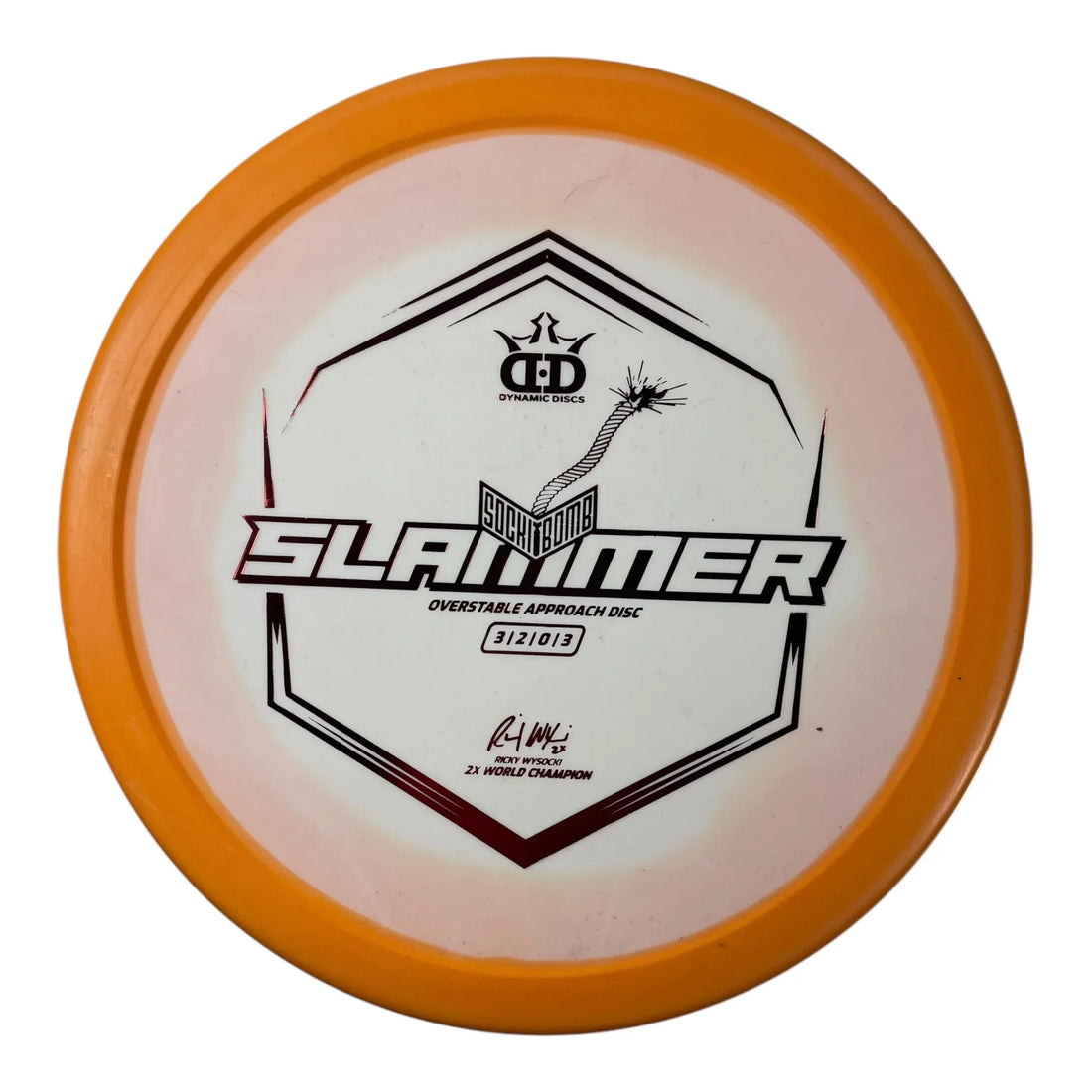 Dynamic Discs Slammer | Classic Supreme Orbit | Orange/Red 175g Disc Golf