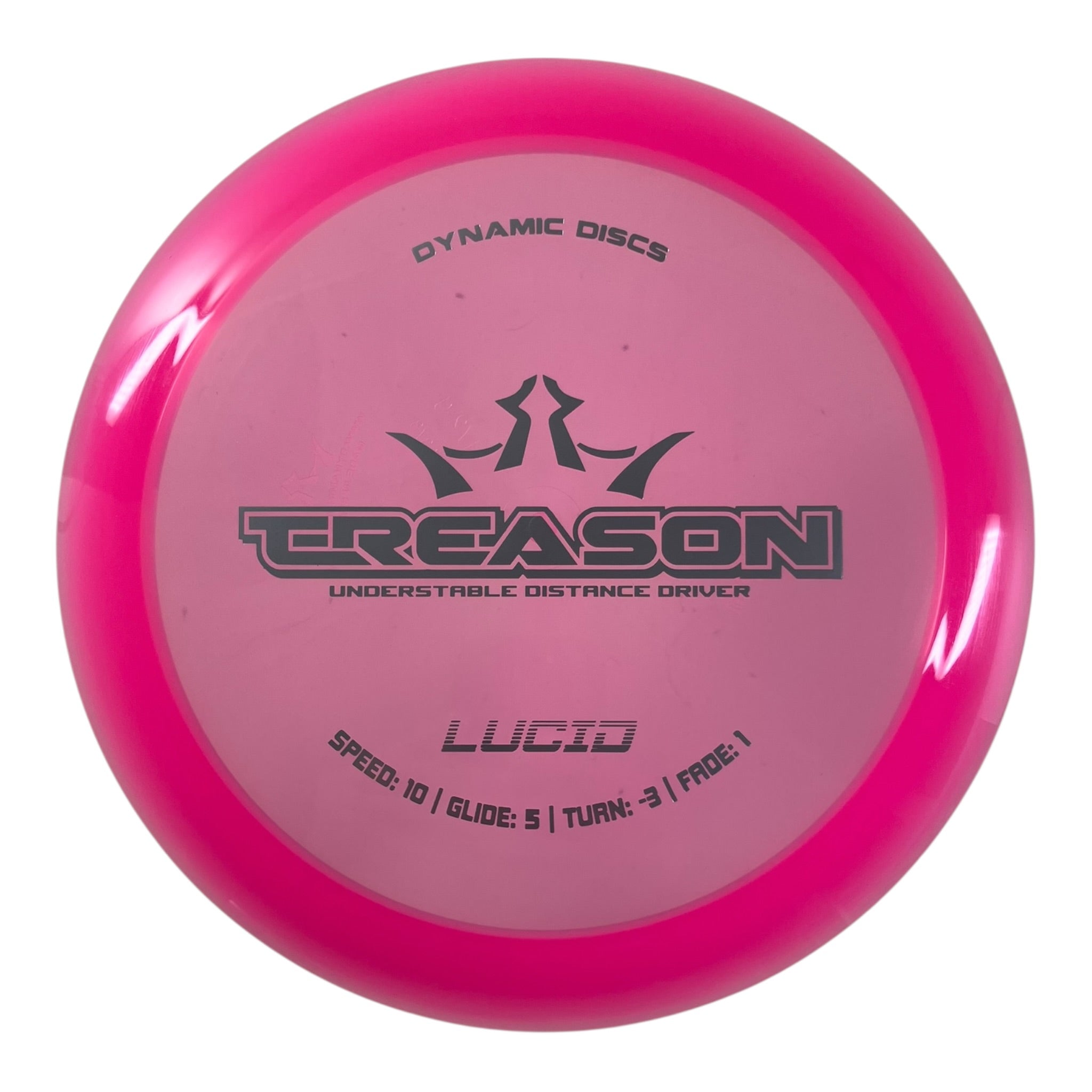 Dynamic Discs Treason | Lucid | Pink/Silver 172g Disc Golf