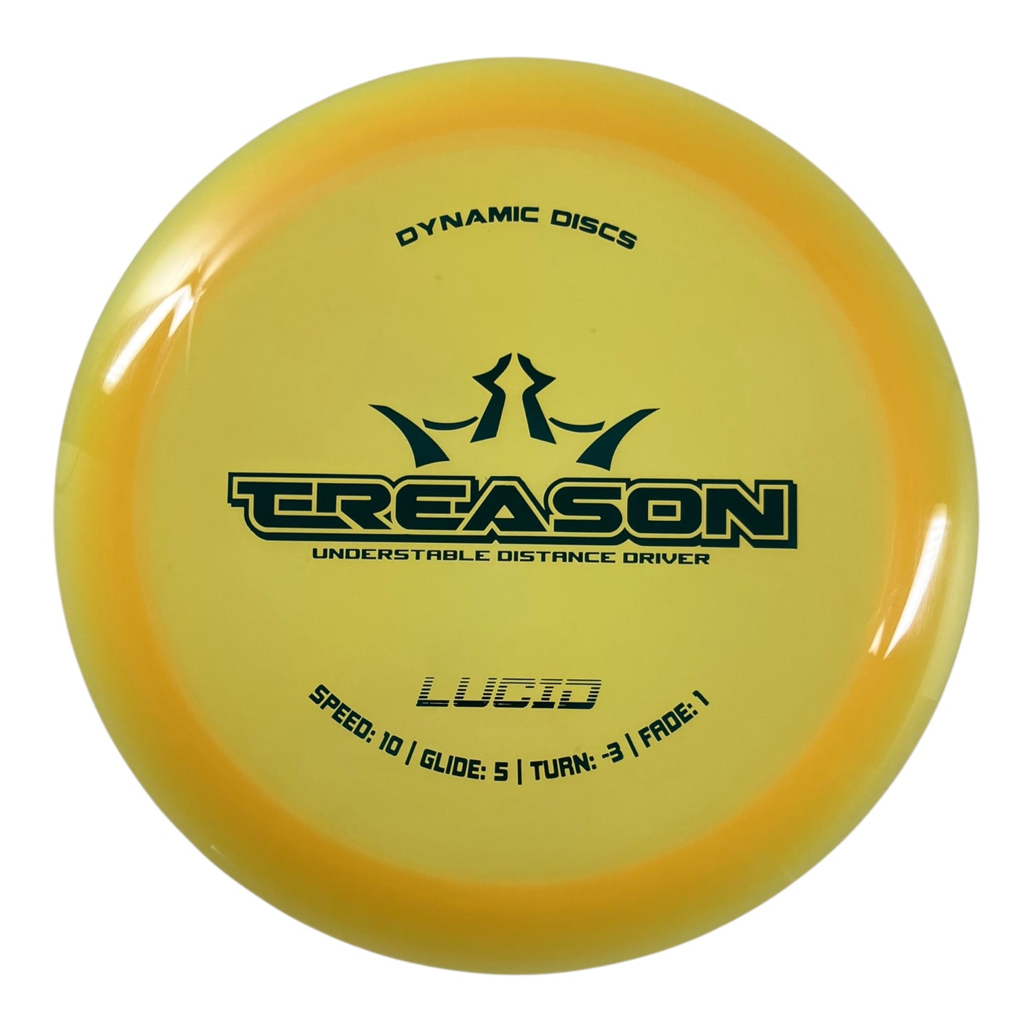 Dynamic Discs Treason | Lucid | Yellow/Blue 169g Disc Golf