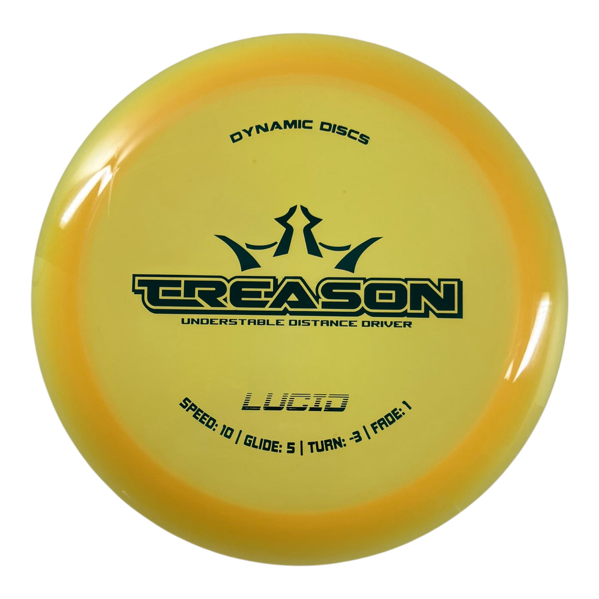 Dynamic Discs Treason | Lucid | Yellow/Blue 169g Disc Golf