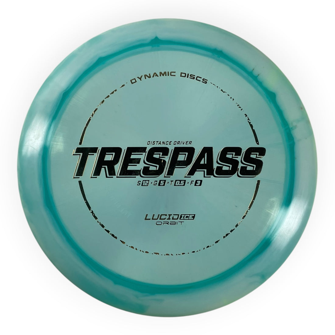 Dynamic Discs Trespass | Lucid-Ice Orbit | Blue/Gold 175g Disc Golf
