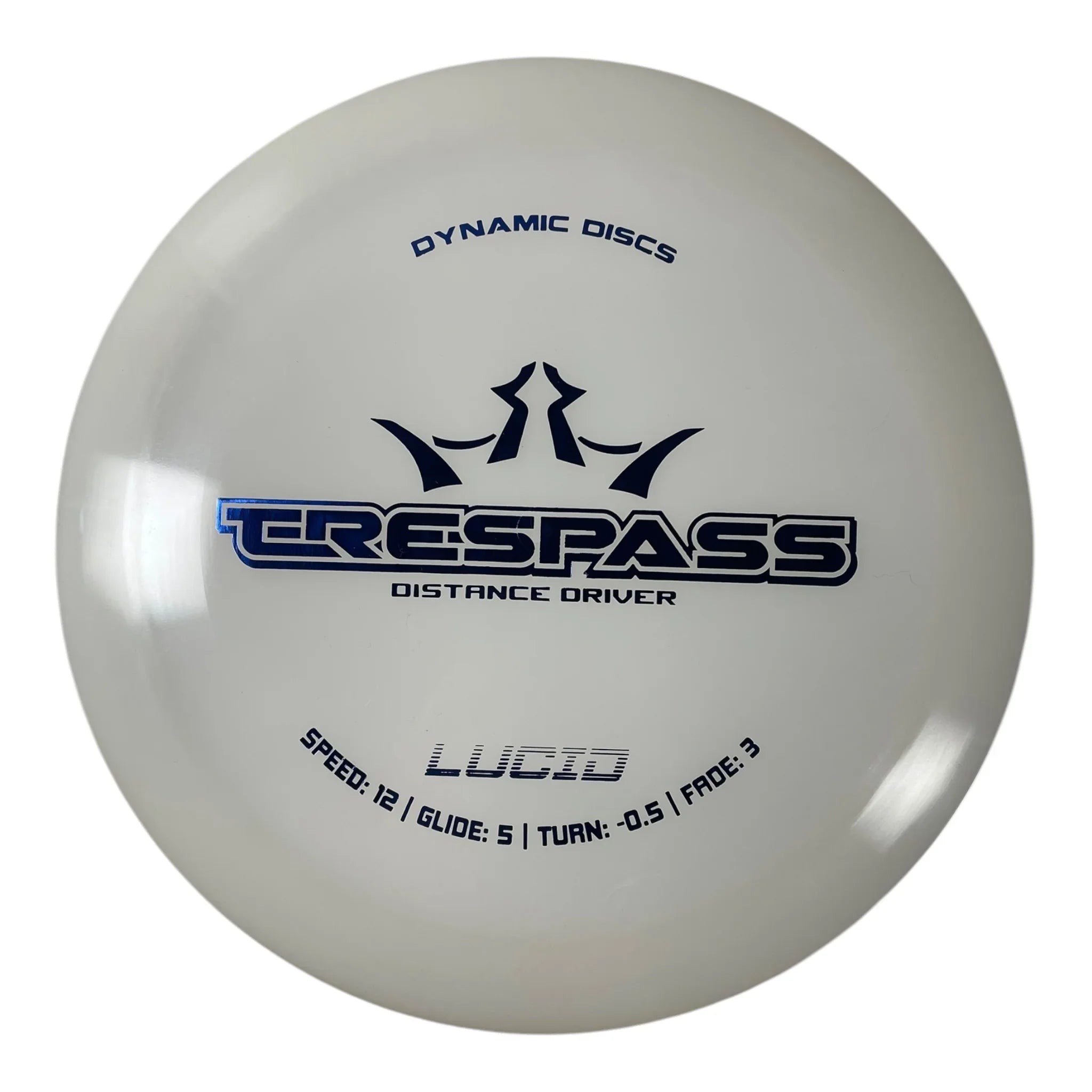 Dynamic Discs Trespass | Lucid | White/Blue 173-175g Disc Golf