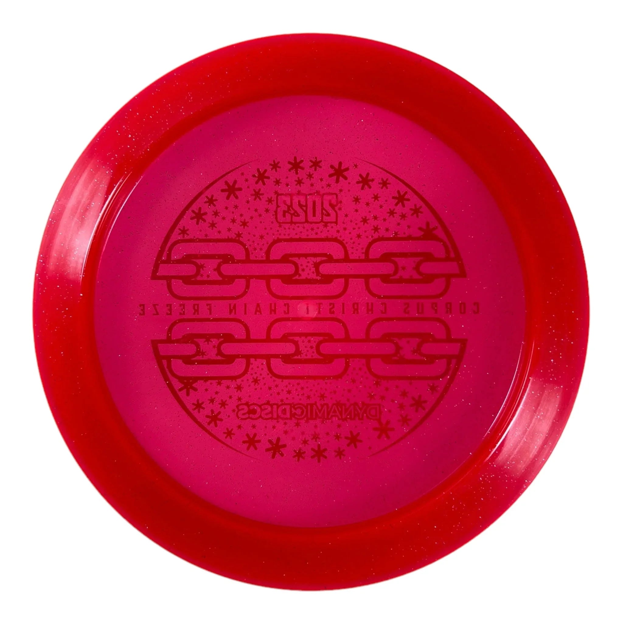 Dynamic Discs Trespass - Used Like New | Lucid Metal Flake | Red/Red 173g (Chain Freeze 2023) Disc Golf