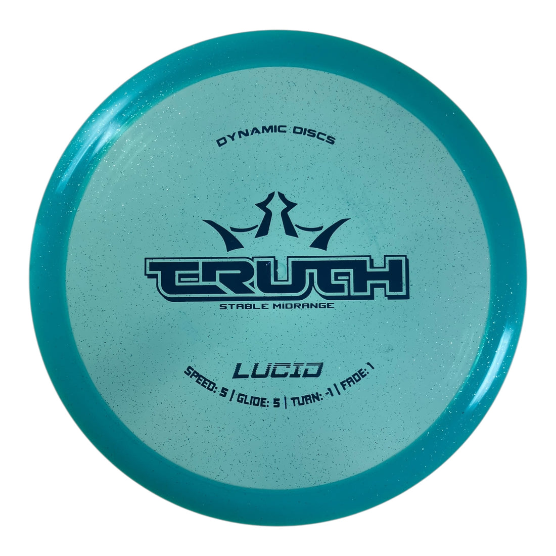 Dynamic Discs Truth | Lucid | Blue/Blue Sparkle 177g Disc Golf