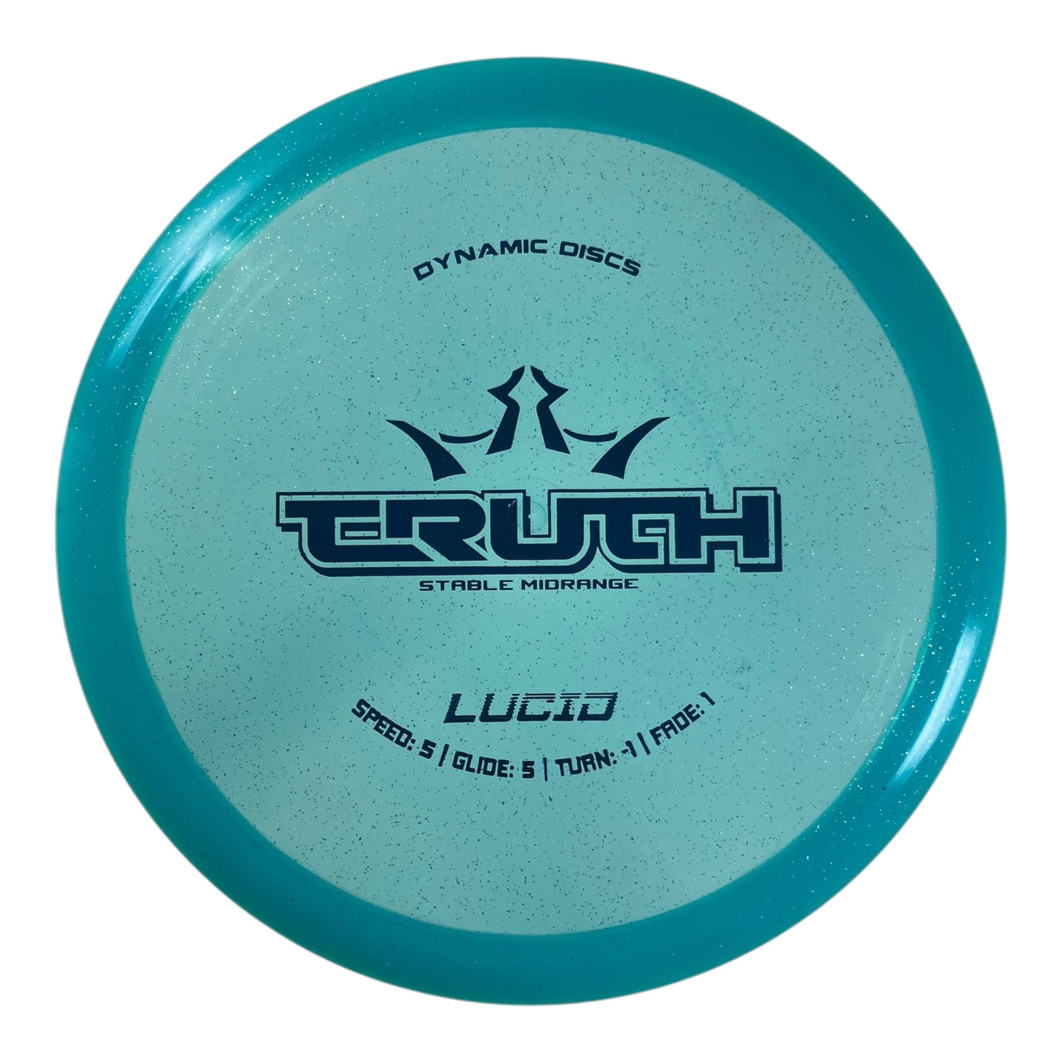 Dynamic Discs Truth | Lucid | Blue/Blue Sparkle 177g Disc Golf