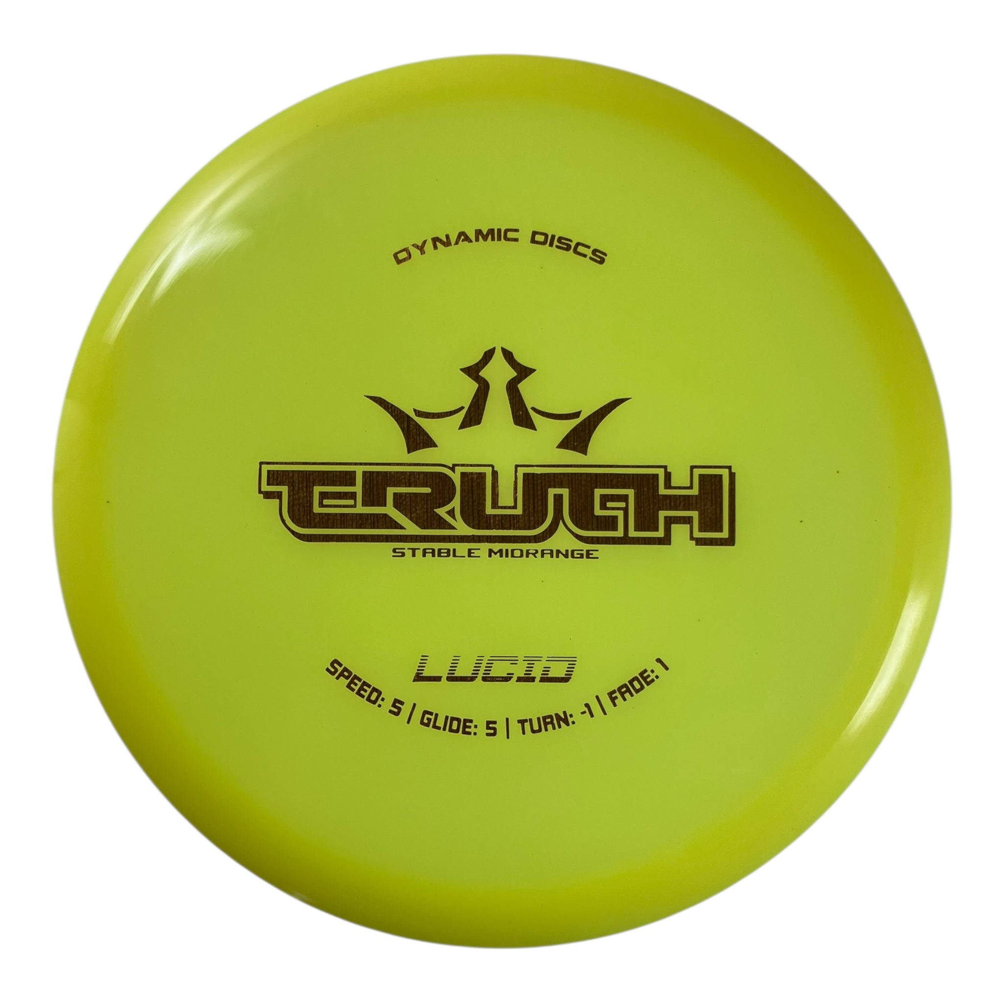 Dynamic Discs Truth | Lucid | Yellow/Gold 177g Disc Golf