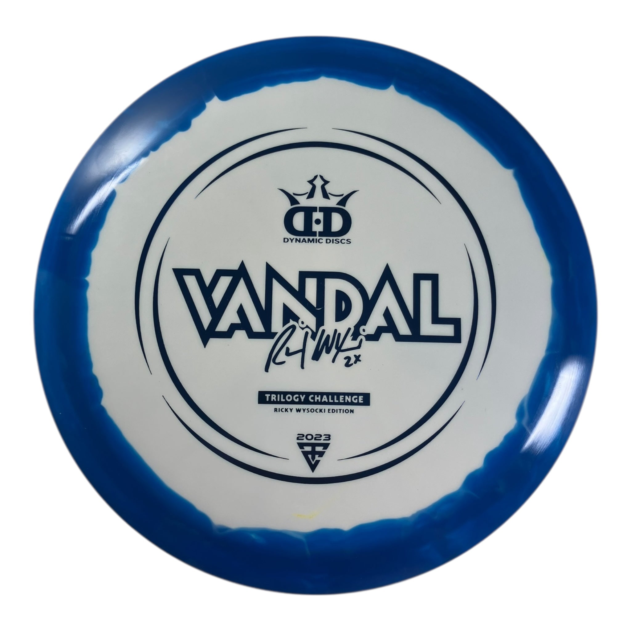 Dynamic Discs Vandal | Fuzion Ice Orbit | Blue/Blue 173-176g (2023 Ricky Wysocki 2X) Disc Golf