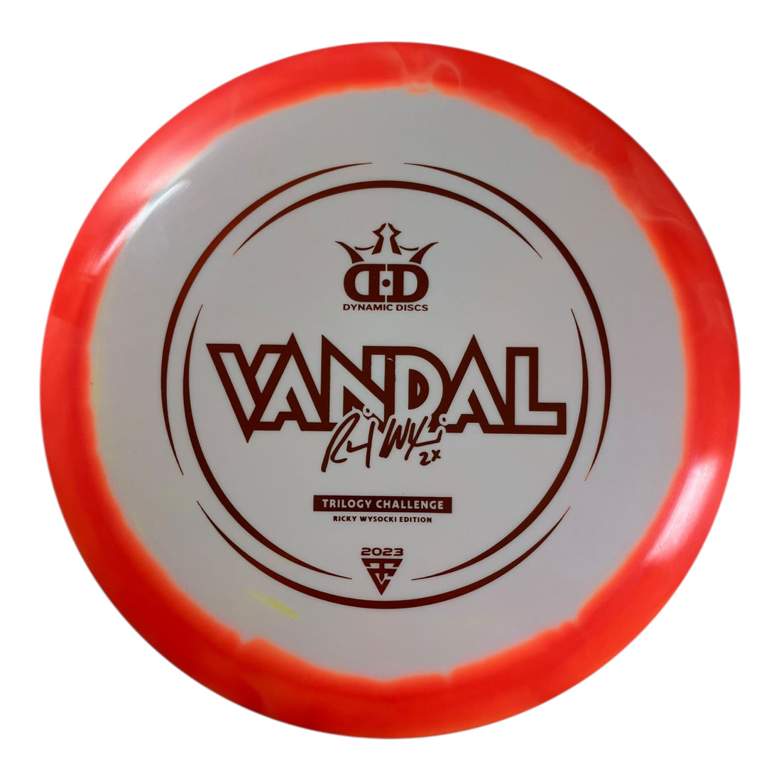 Dynamic Discs Vandal | Fuzion Ice Orbit | Orange/Orange 171g (2023 Ricky Wysocki 2X) Disc Golf