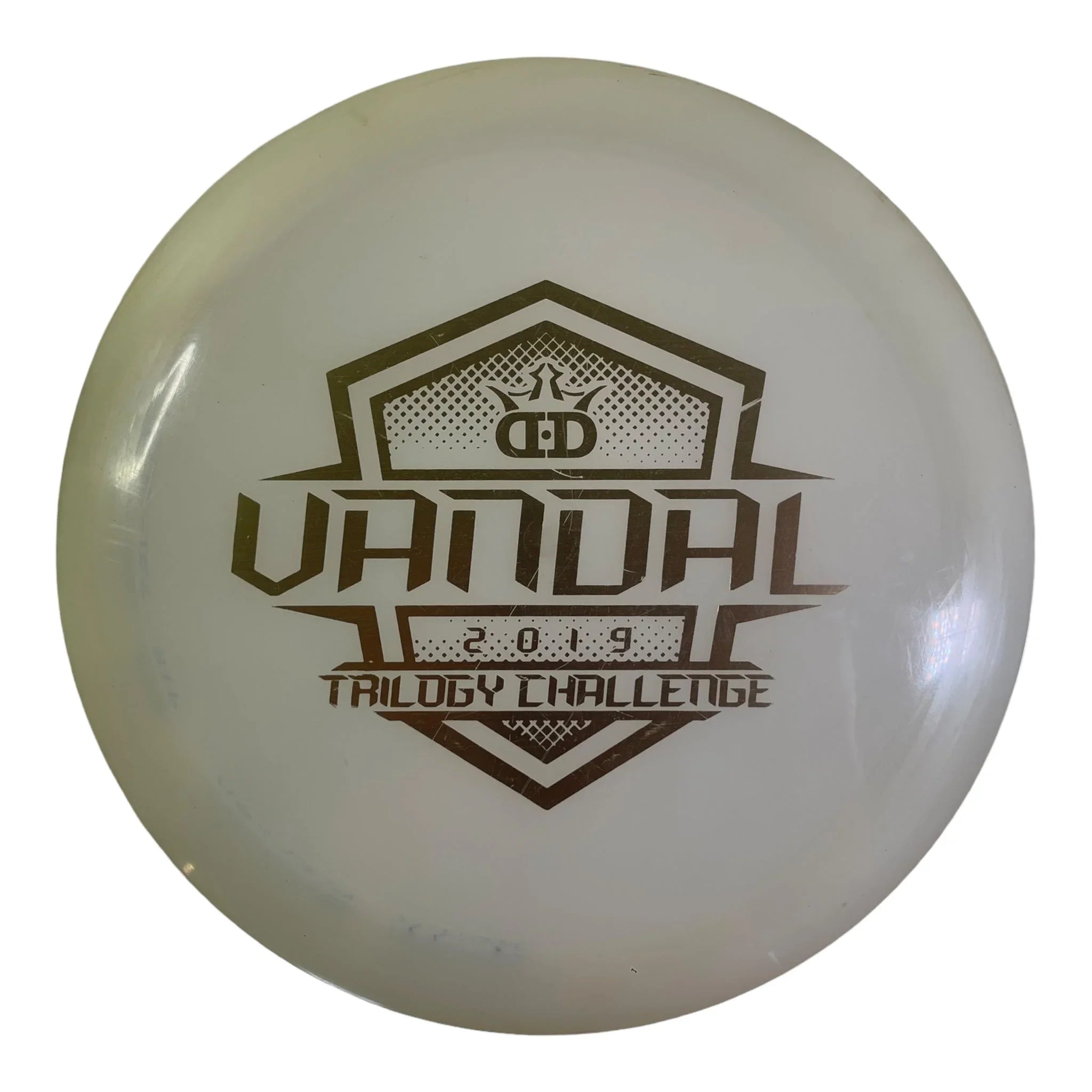 Dynamic Discs Vandal - Used Excellent | Lucid | White/Gold 174g (Trilogy Challenge 2019) Disc Golf