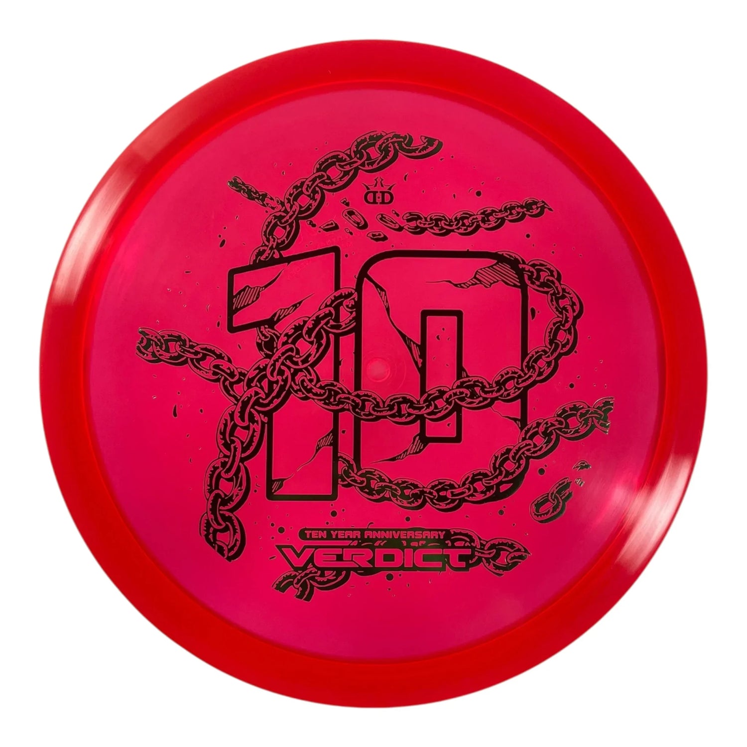 Dynamic Discs Verdict | Lucid Ice | Red/Green 174g (10 Year Anniversary) Disc Golf