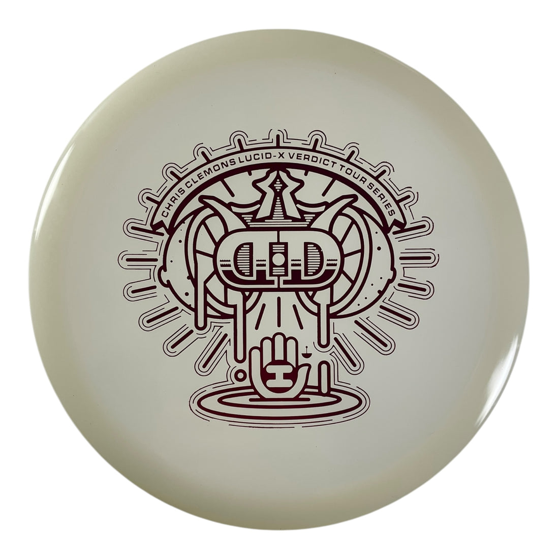 Dynamic Discs Verdict | Lucid-X | White/Red 175g (2022 Chris Clemons) Disc Golf