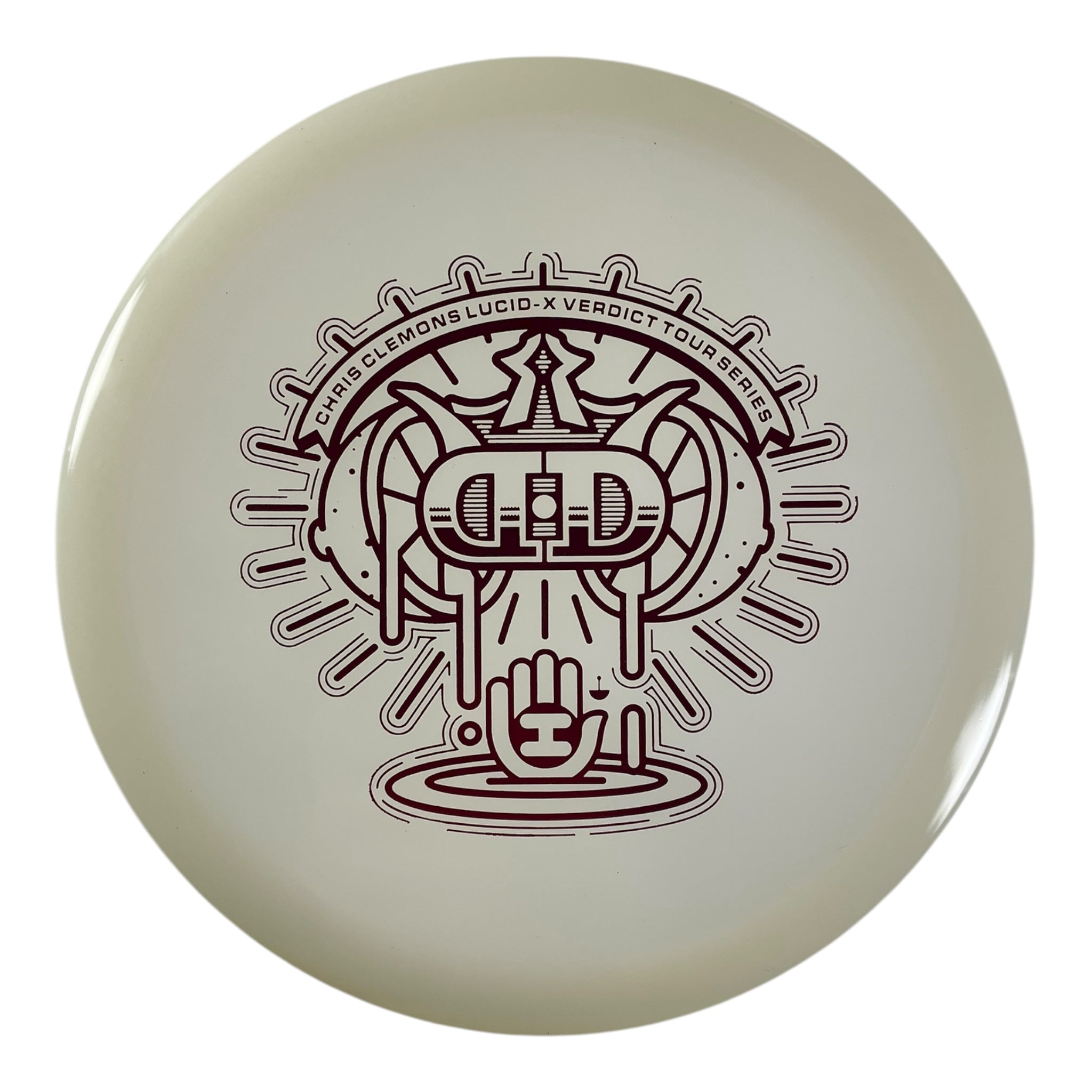 Dynamic Discs Verdict | Lucid-X | White/Red 175g (2022 Chris Clemons) Disc Golf