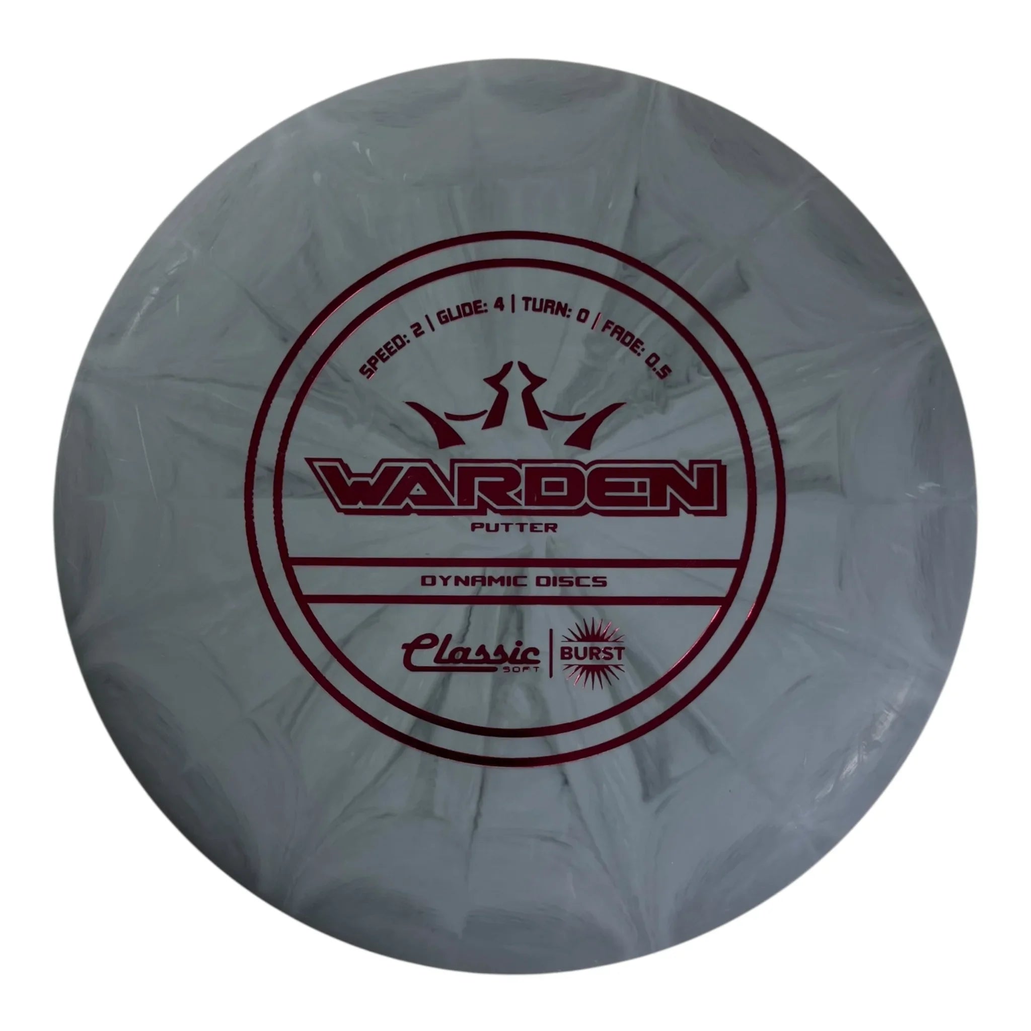 Dynamic Discs Warden | Classic Soft Burst | Grey/Red 174g Disc Golf