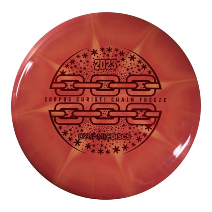 Dynamic Discs Warrant | Fuzion Burst | Orange/Red 180g Disc Golf