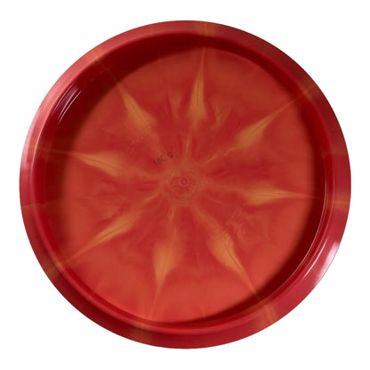 Dynamic Discs Warrant | Fuzion Burst | Orange/Red 180g Disc Golf