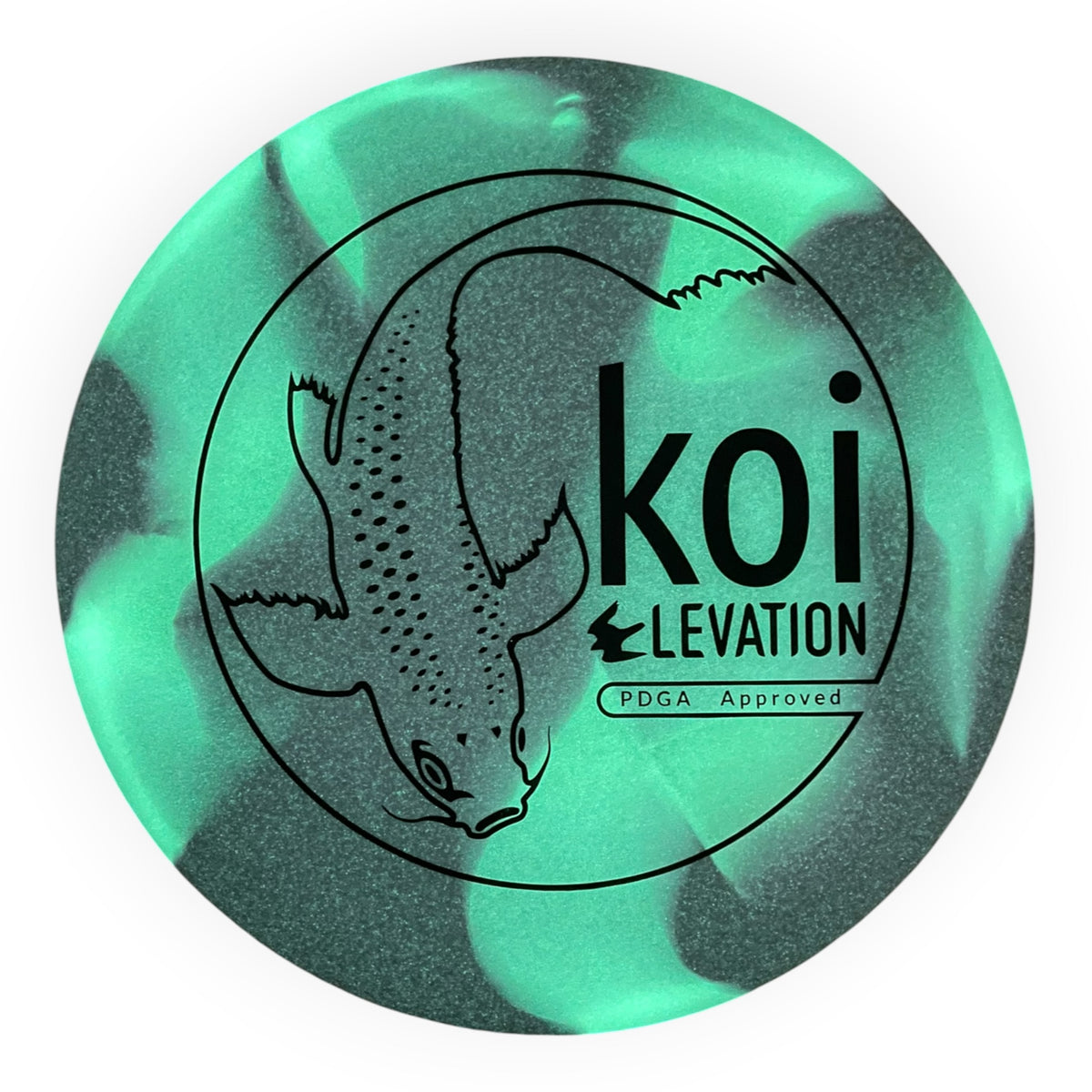 Elevation Disc Golf Koi | glO-G | Purple/Black 170g Disc Golf