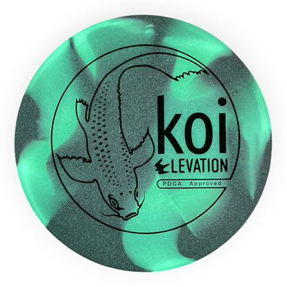 Elevation Disc Golf Koi | glO-G | Purple/Black 170g Disc Golf