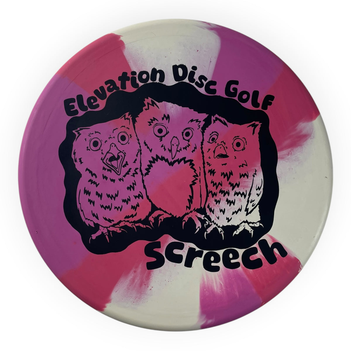 Elevation Disc Golf Screech | ecoFLEX | Pink/Black 173-174g Disc Golf