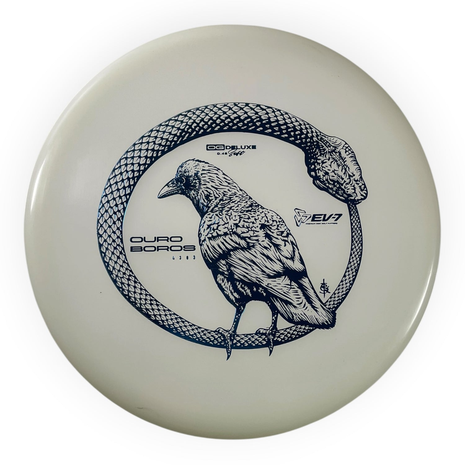 EV-7 Ouroboros | OG Deluxe Soft | White/Blue 175g Disc Golf