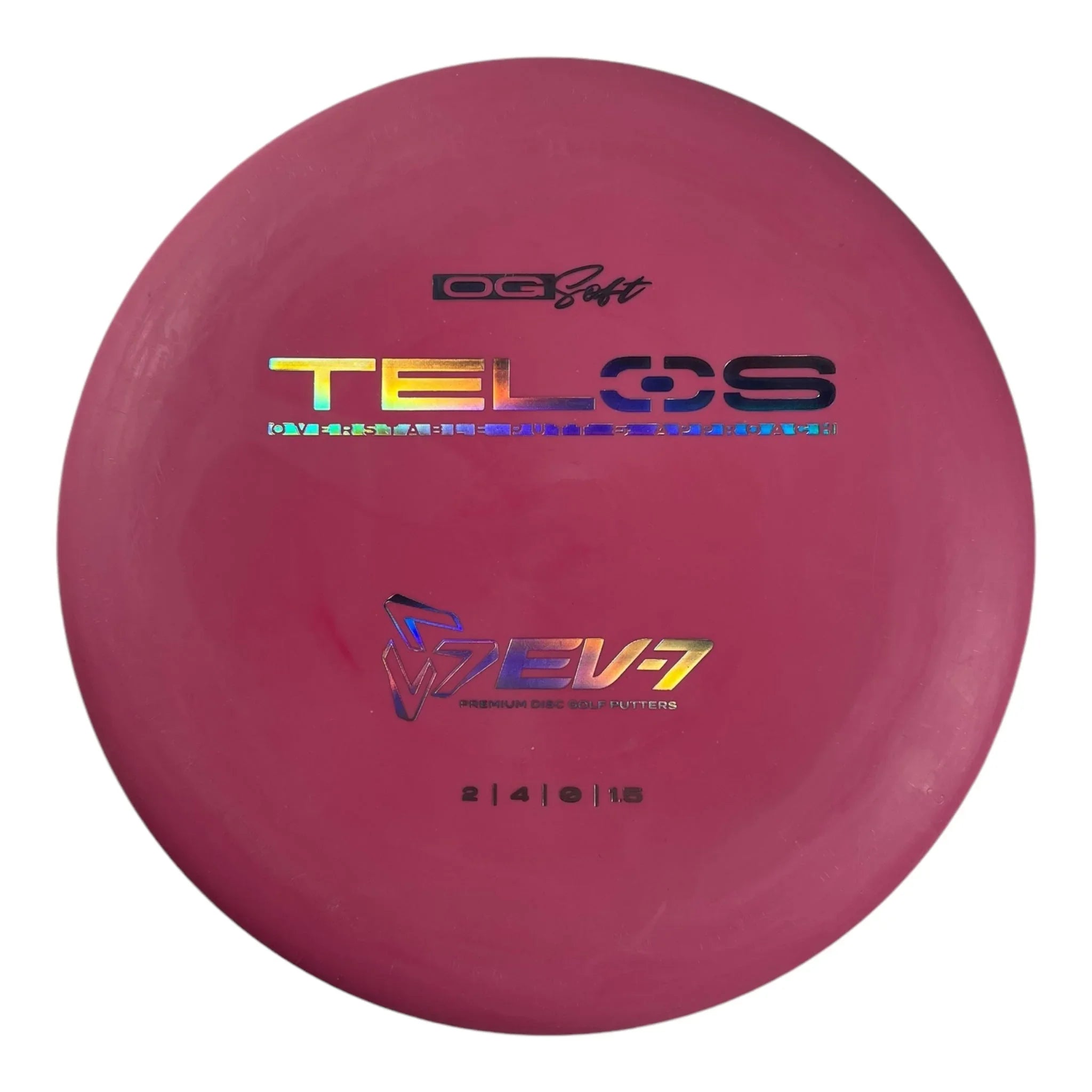 EV - 7 Telos | OG Soft | Pink/Holo 173g Disc Golf
