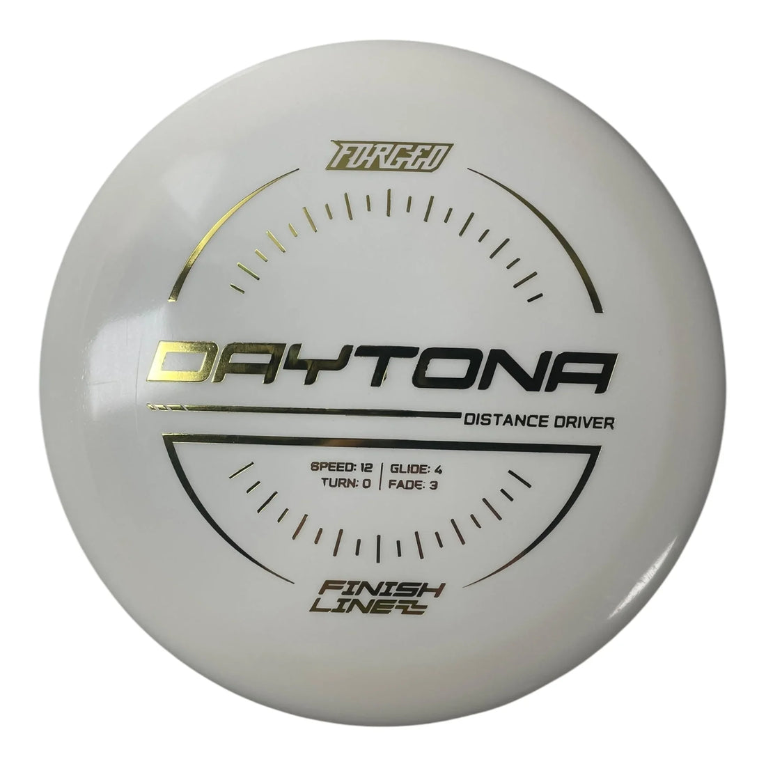 Finish Line Discs Daytona | Forged | White/Gold 171g Disc Golf