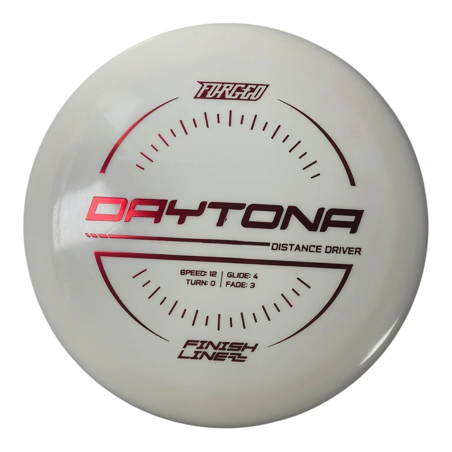 Finish Line Discs Daytona | Forged | White/Red 172g Disc Golf