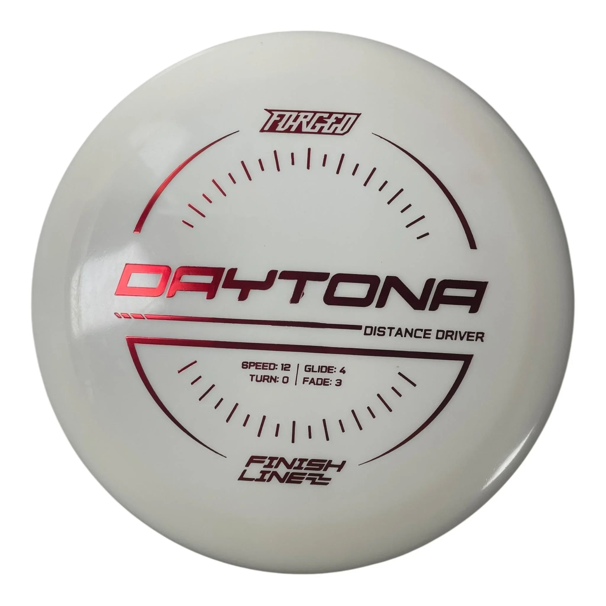 Finish Line Discs Daytona | Forged | White/Red 172g Disc Golf