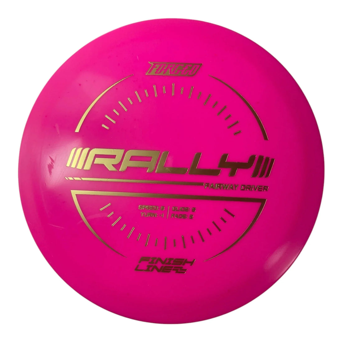 Finish Line Discs Rally | Forged | Pink/Gold 173g Disc Golf