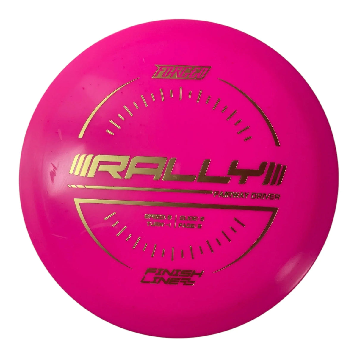 Finish Line Discs Rally | Forged | Pink/Gold 173g Disc Golf