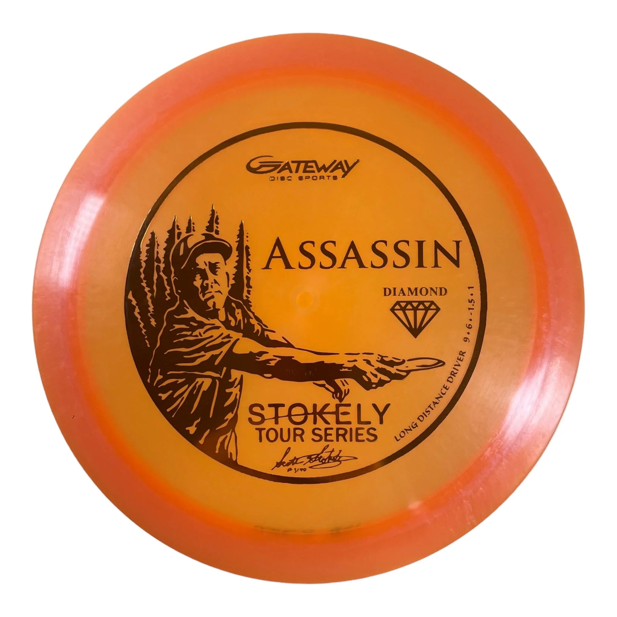 Gateway Disc Sports Assassin | Diamond | Orange/Gold 174g (Scott Stokely) Disc Golf