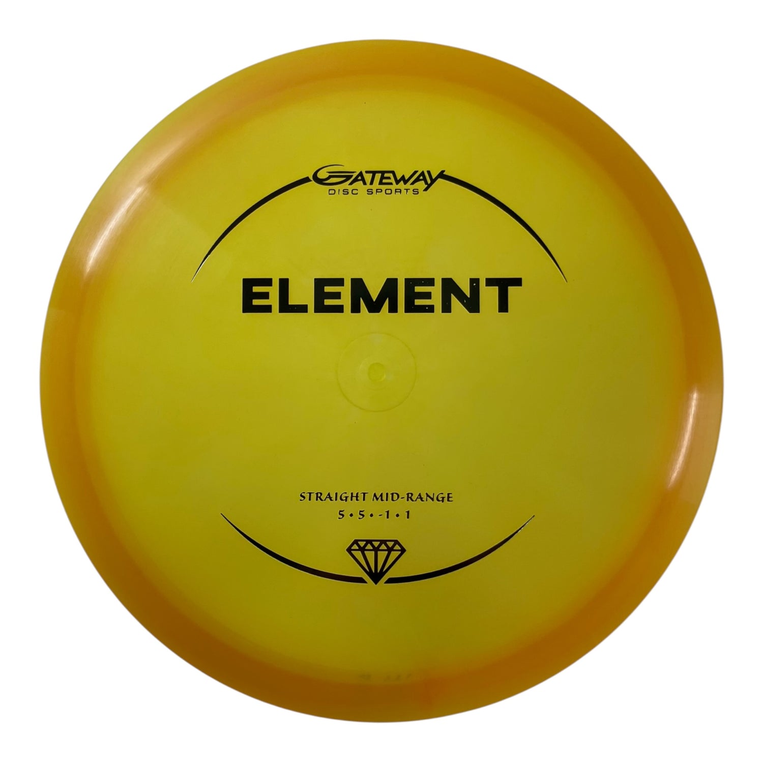 Gateway Disc Sports Element | Diamond | Yellow/Silver 178g Disc Golf