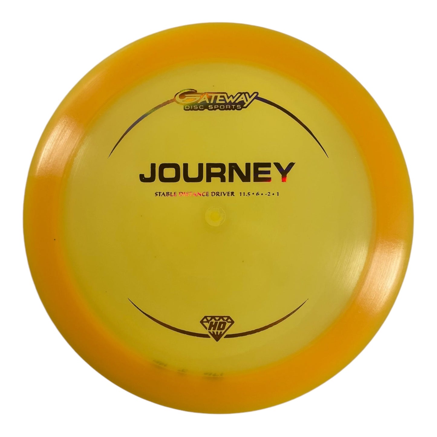 Gateway Disc Sports Journey | Hyper Diamond (HD) | Orange/Orange 176g Disc Golf