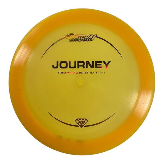 Gateway Disc Sports Journey | Hyper Diamond (HD) | Orange/Orange 176g Disc Golf